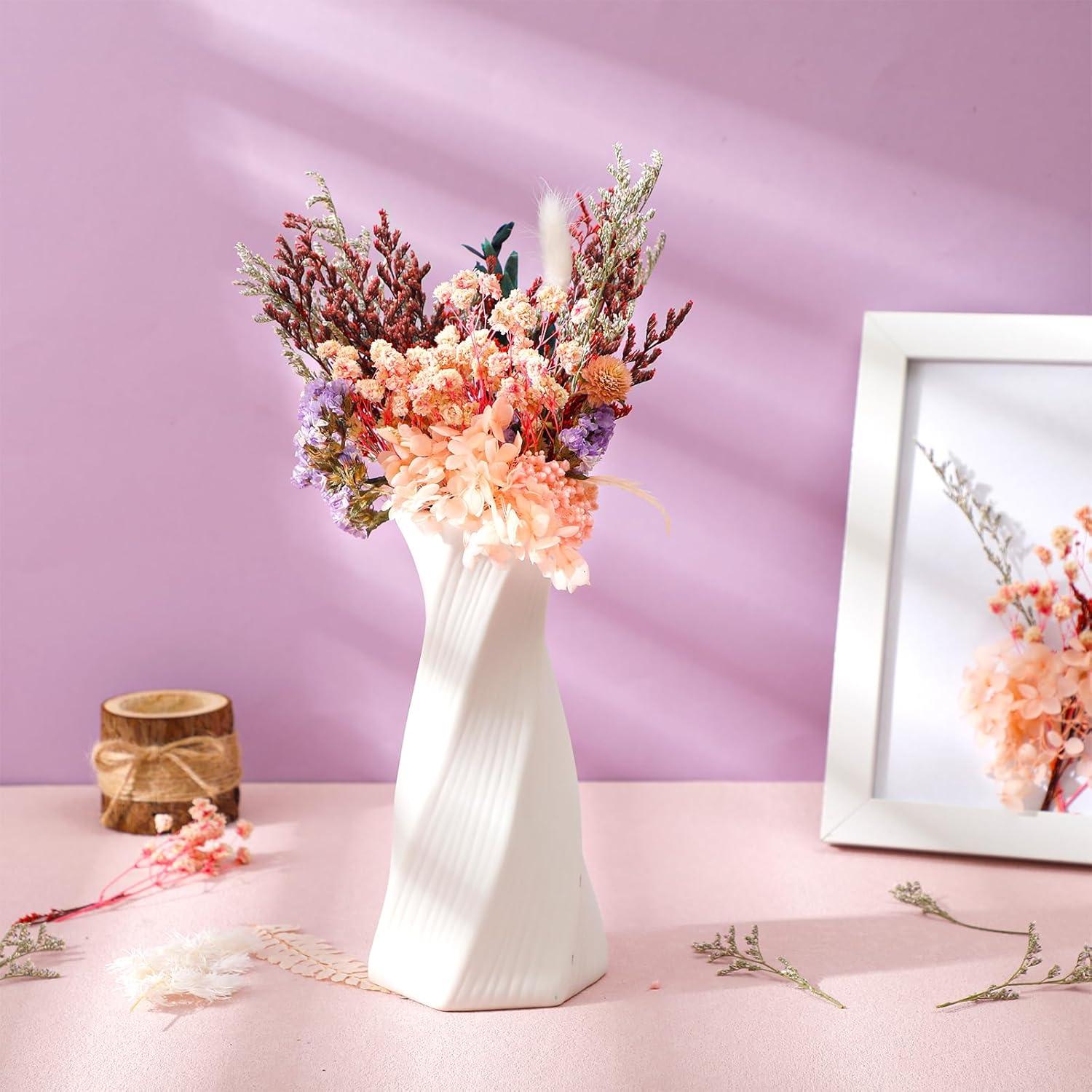 Yoloke DIY Dried Flowers Craft Kit - Natural Assorted Dried Florals for Making Everlasting Valentine's Day Gifts, Unique Design, Perfect for Framing & Creative Decor