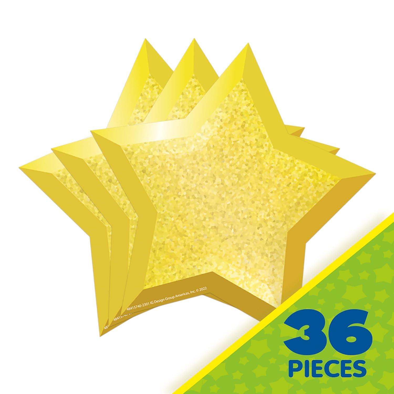 Eureka EU-841574 4.5 x 4.5 in. Stars Paper Cutouts