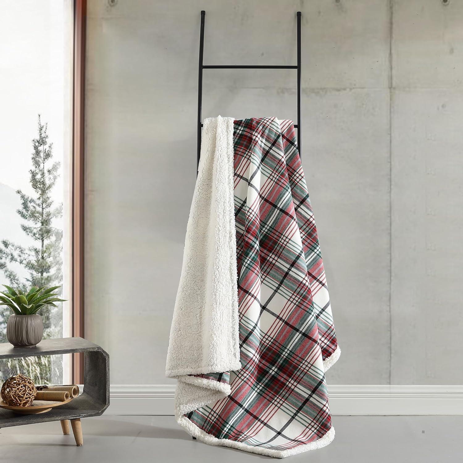 Eddie Bauer Printed Flannel/Sherpa Throw Blankets & Reviews | Wayfair