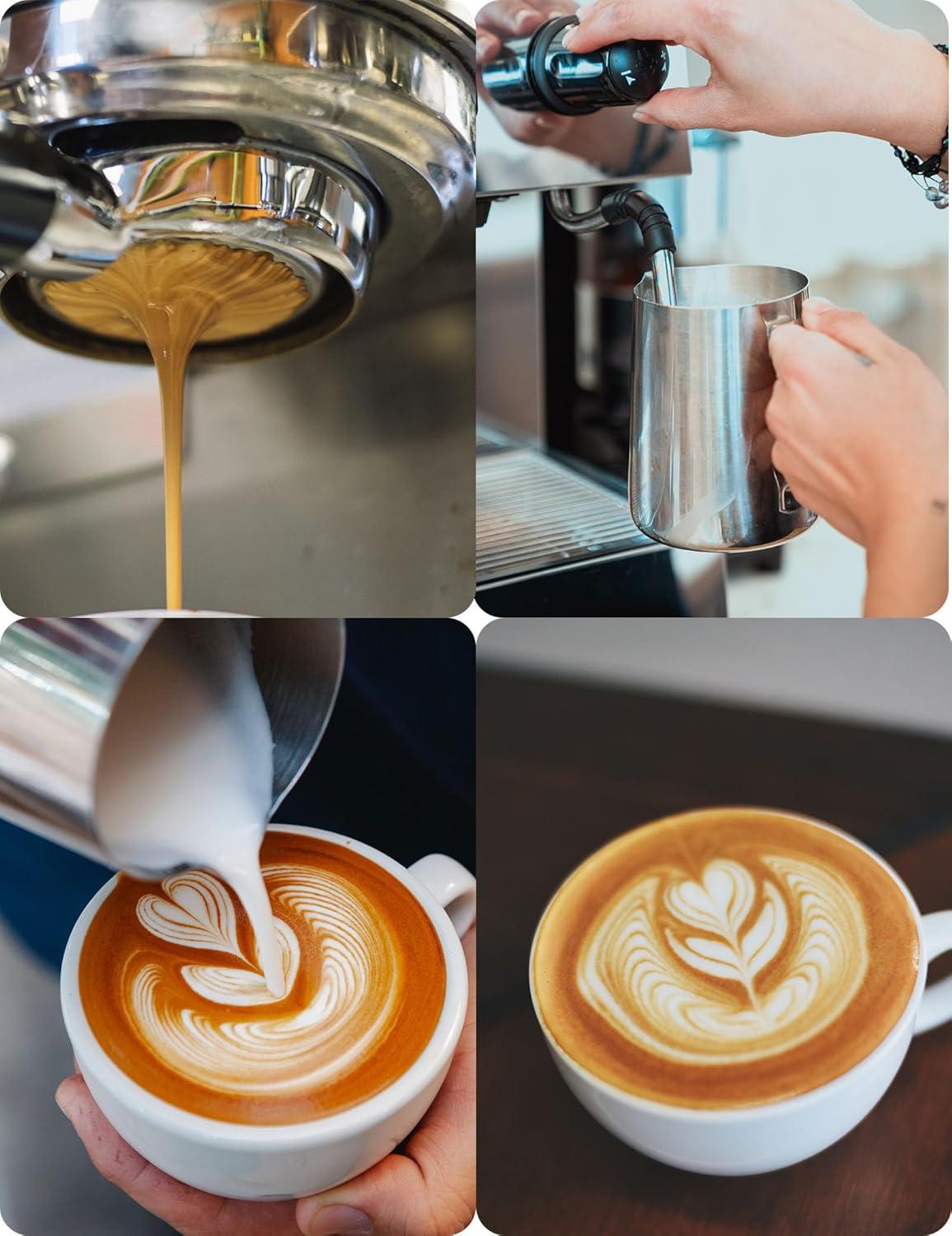 20oz Stainless Steel Milk Frothing Pitcher with Latte Art Pen