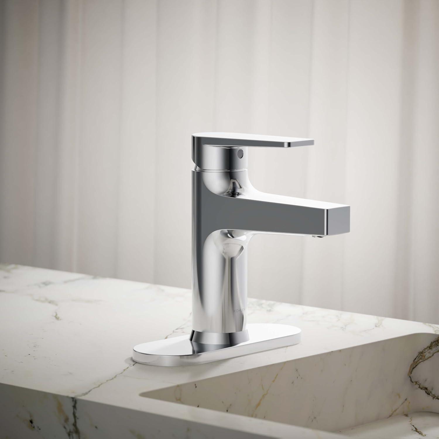 Taut Single-Control Lavatory Faucet with Escutcheon