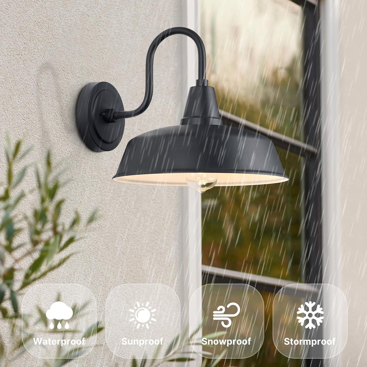 Blakeston Single Light Bell Outdoor Aluminum Wall Light