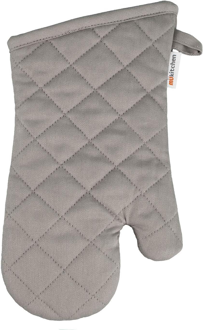 MU Kitchen 100% Cotton Terry-Lined Oven Mitt, 13-Inch