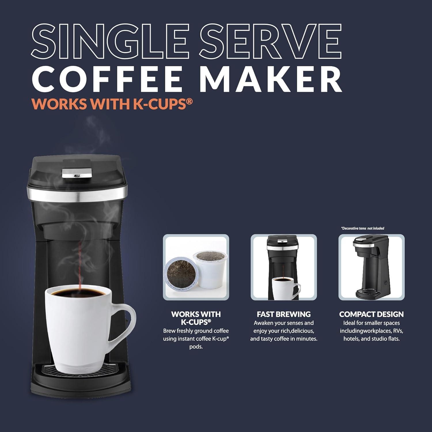 Single Serve Coffee Maker compatible with k-cups