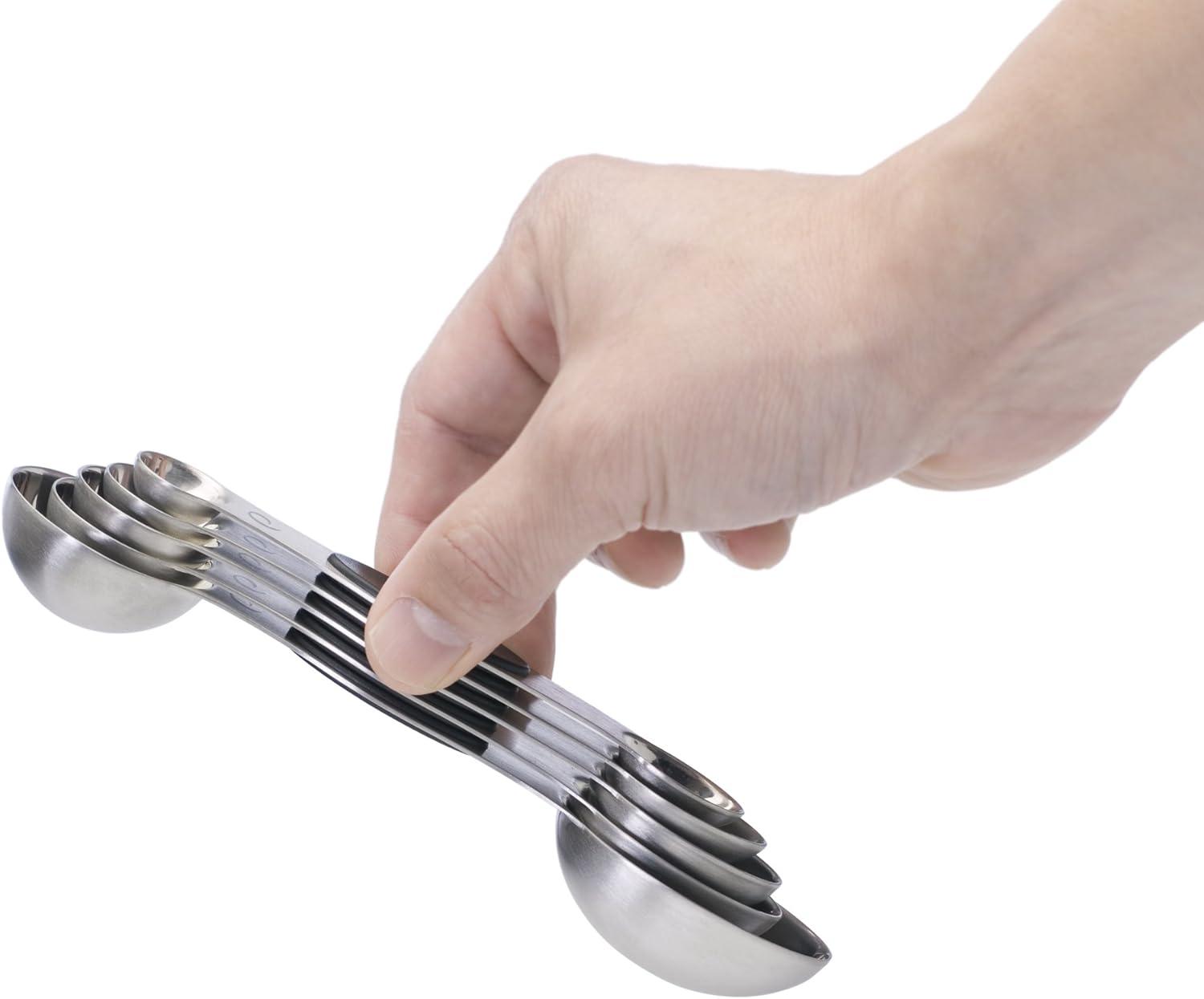 Prepworks by Progressive Magnetic Measuring Spoons Stainless Steel - Set of 5