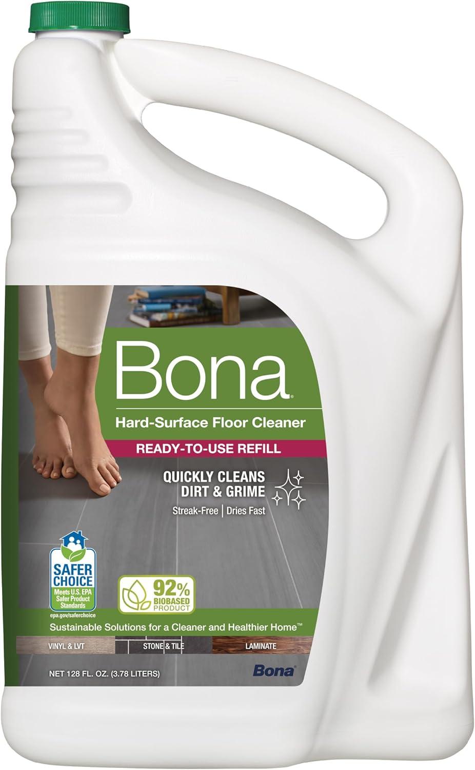 Bona Cleaning Products Multi-Surface Cleaner Spray + Mop All Purpose Floor Cleaner - Unscented - 128 fl oz
