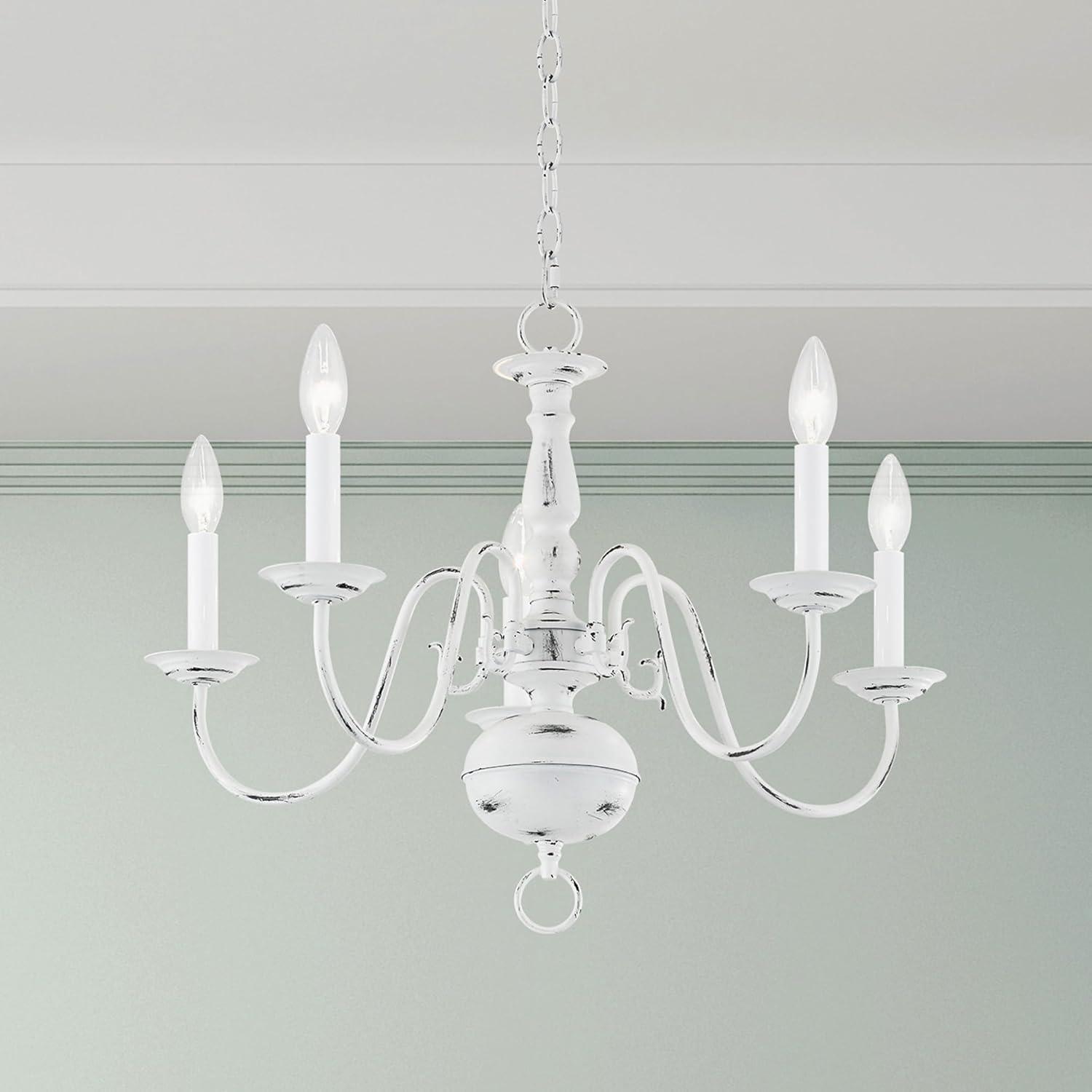 Elegant Williamsburgh 5-Light Bronze Steel Chandelier