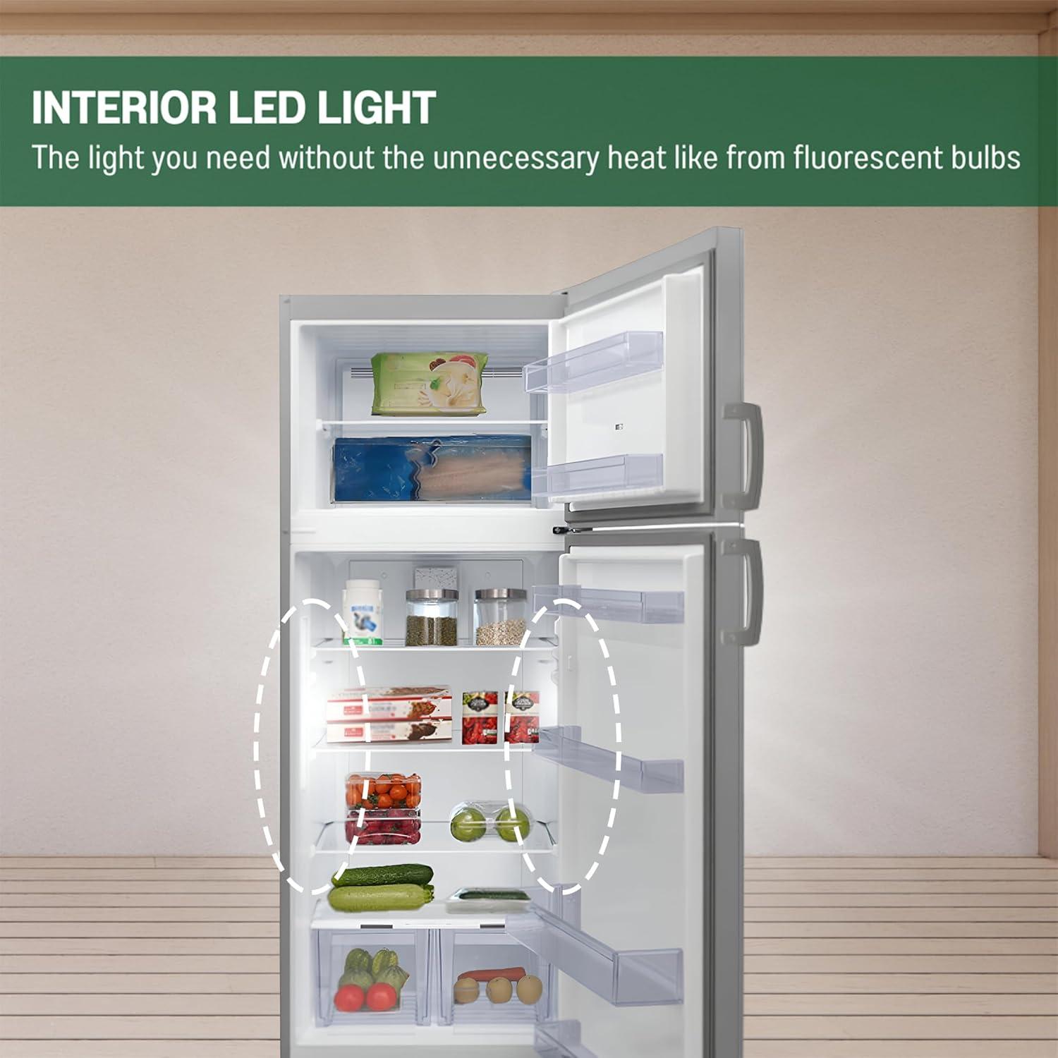 Equator Advanced Appliances Equator 14.3 cf Stainless Refrigerator-Freezer Top Mount Frost Free E-Star Europe RF 142 S