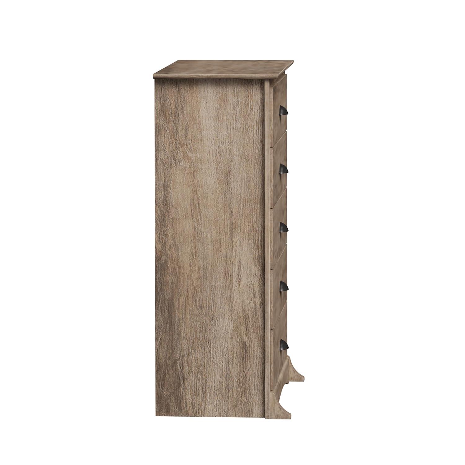 5 Drawer Salt Spring Dresser Drifted Gray - Prepac
