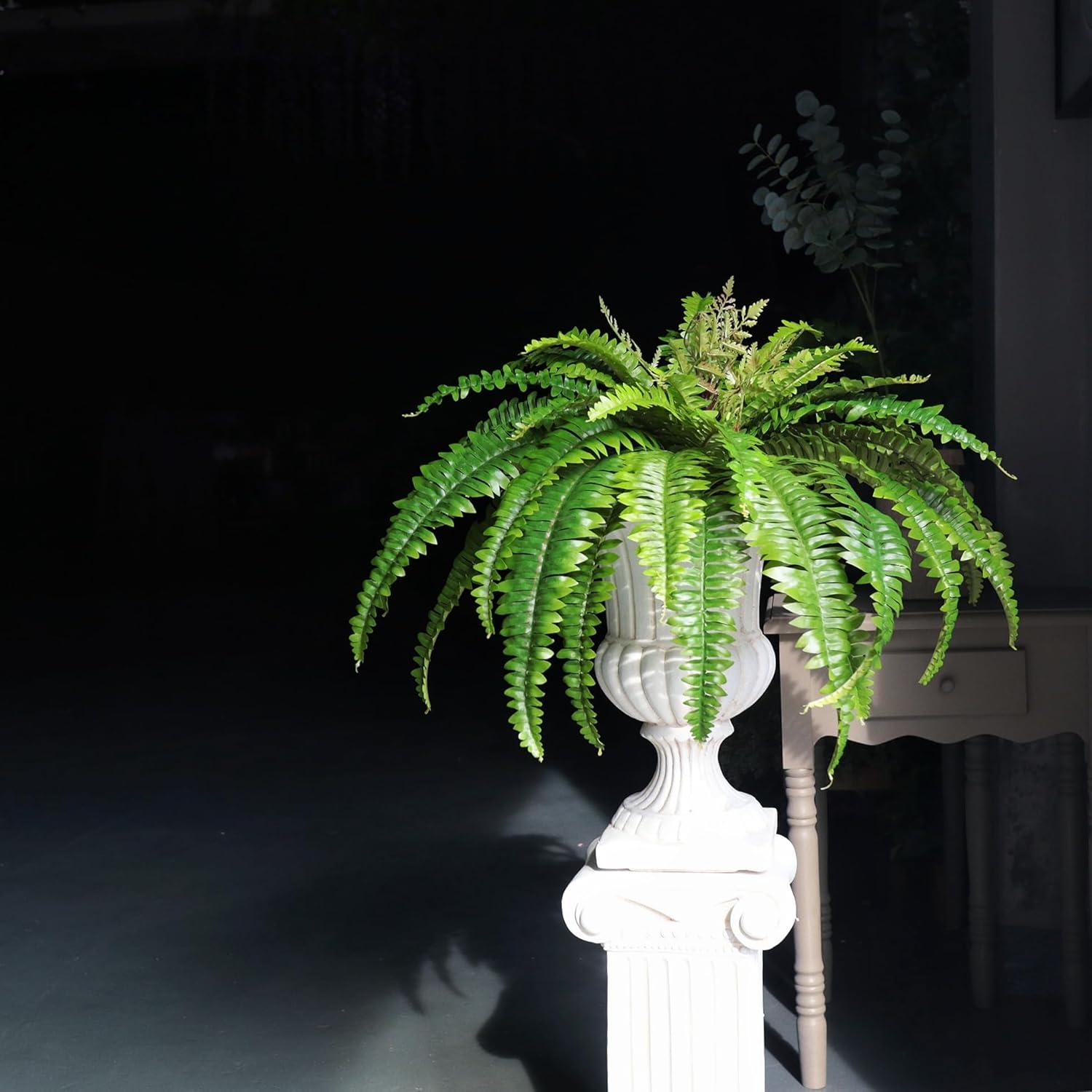 Large UV Resistant Outdoor Faux Fern with 39 Fronds