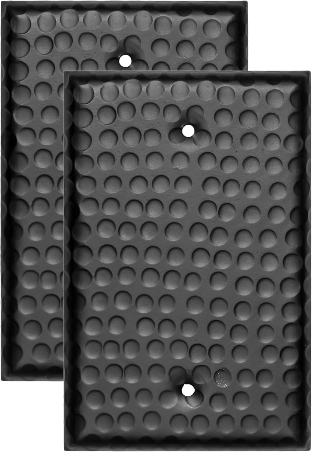 Monarch Abode Hand Hammered 1 - Gang Blank Standard Wall Plate