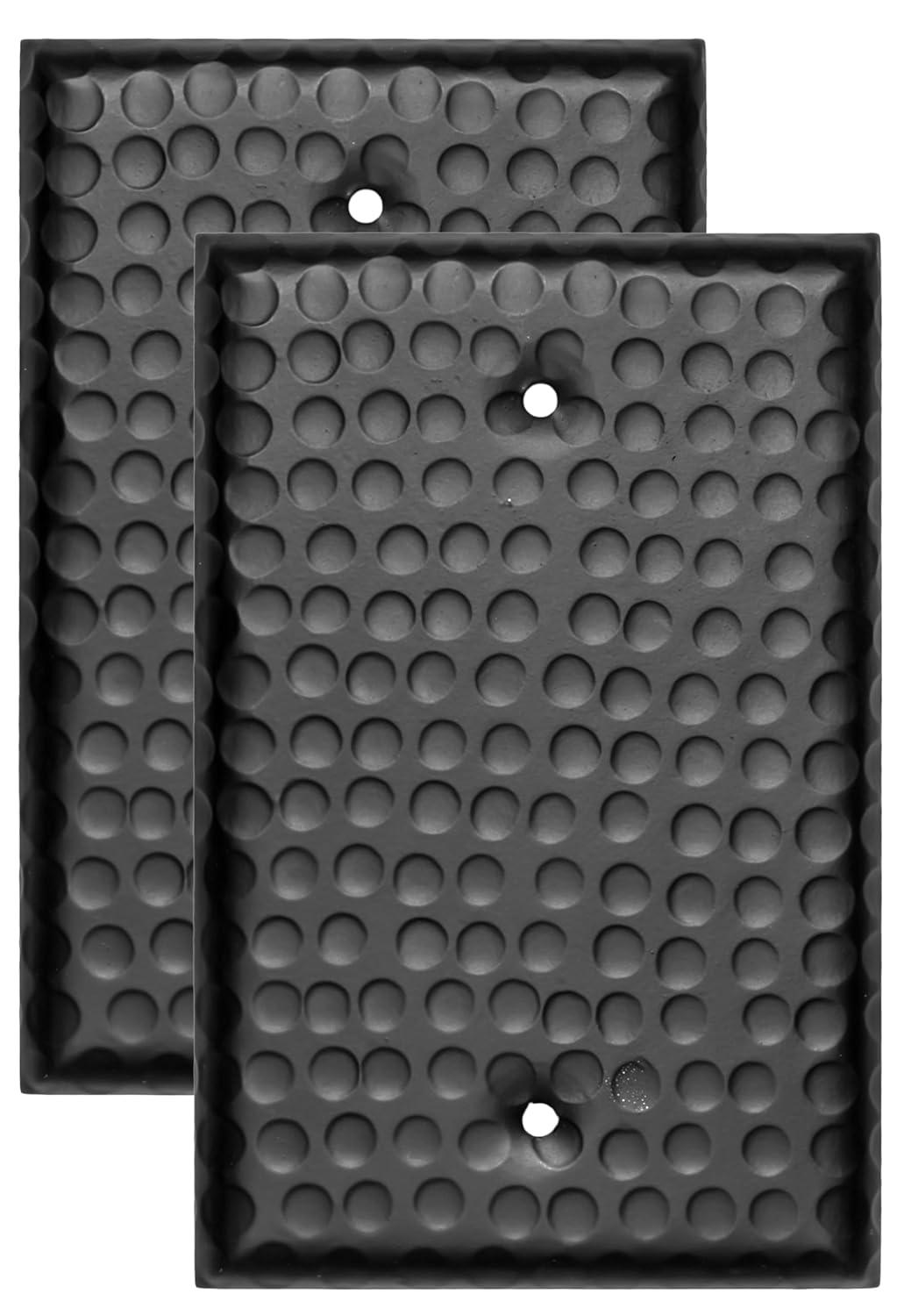 Monarch Abode Hand Hammered 1 - Gang Blank Standard Wall Plate