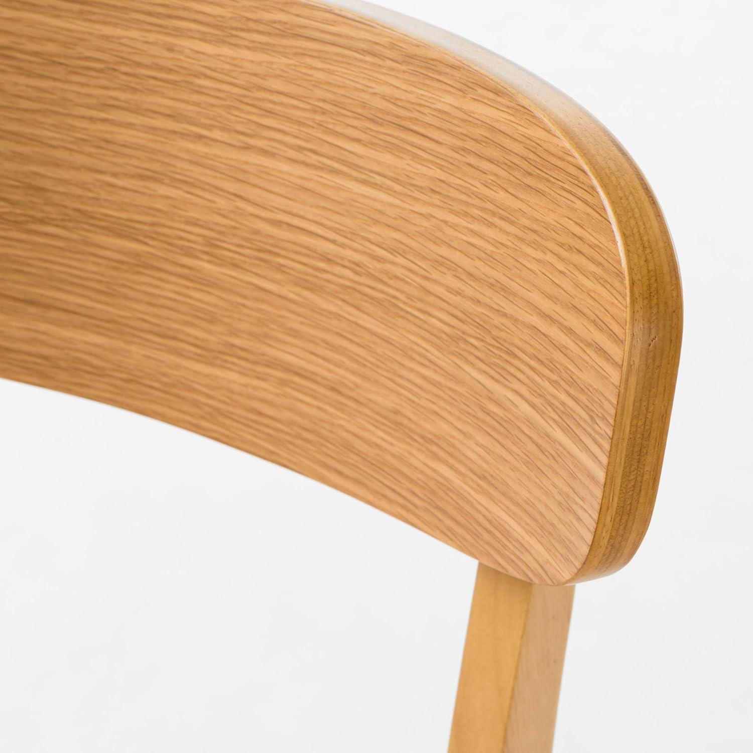 Set of 2 Lucious Dining Chair Light Beige/Oak - Christopher Knight Home: Upholstered, Rubberwood Frame, Scandinavian Style