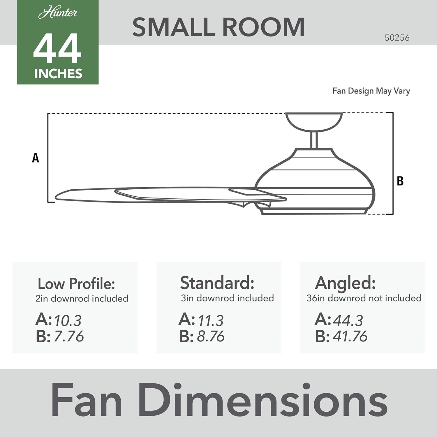 44" Cassius 3 - Blade Outdoor Standard Ceiling Fan with Pull Chain