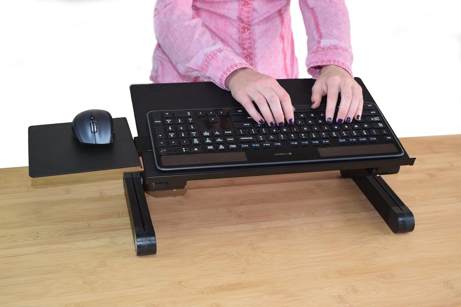 Workez Adjustable Height & Tilt Keyboard Stand - Uncaged Ergonomic