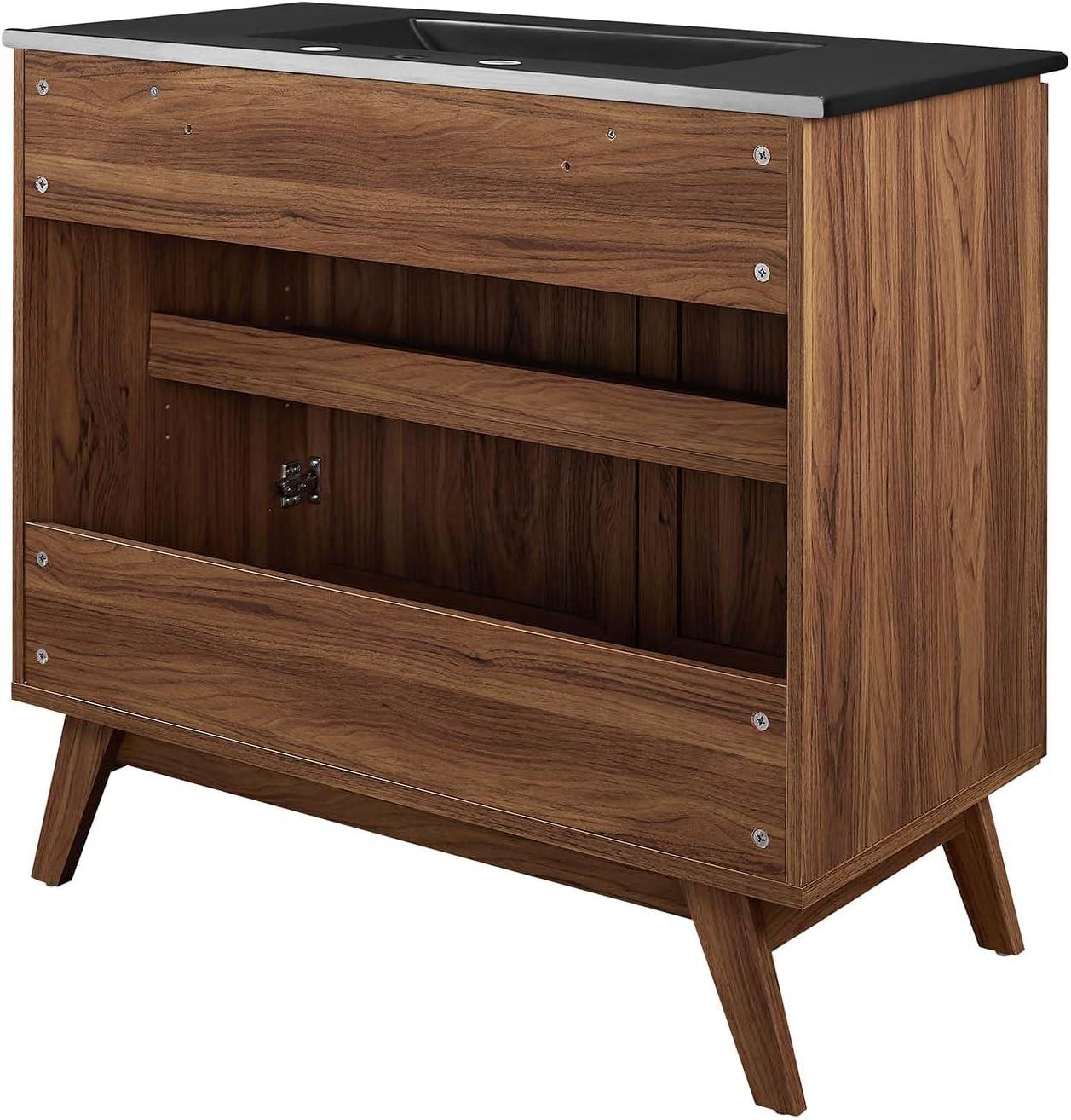 Modway Modway Soma 36'' Free Standing Single Bathroom Vanity with Manufactured Wood Top