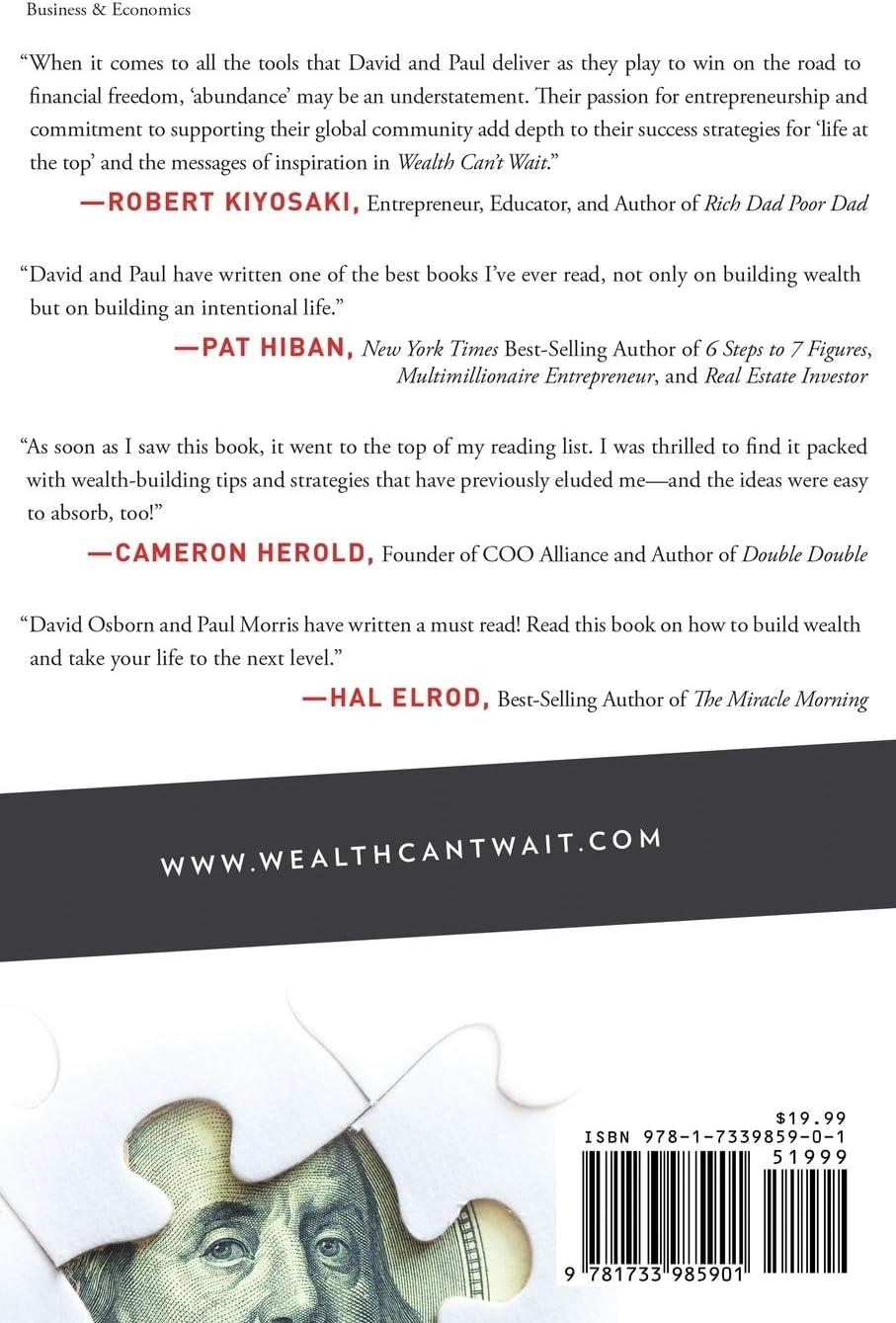 Wealth Can't Wait: Master Wealth Creation Paperback