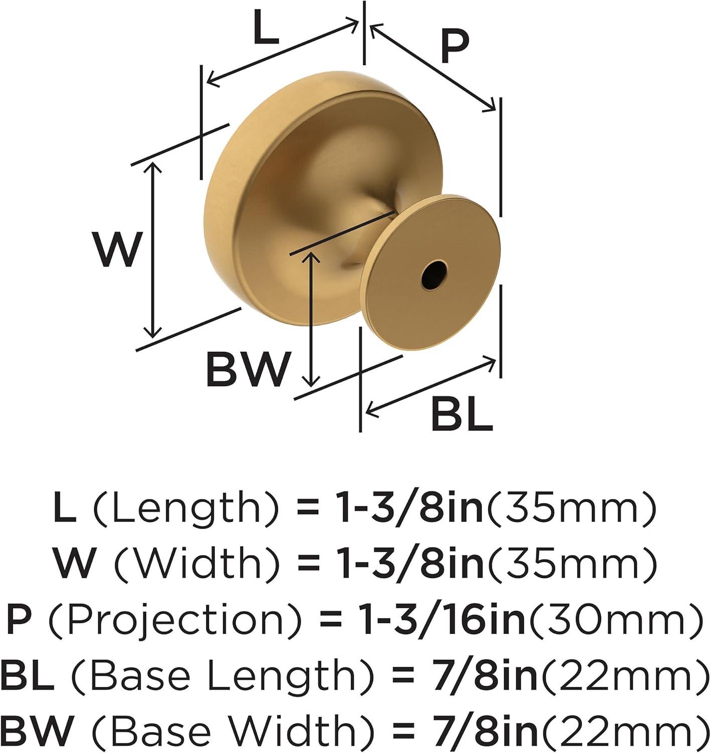 Exceed 1 1/2" Diameter Round Knob