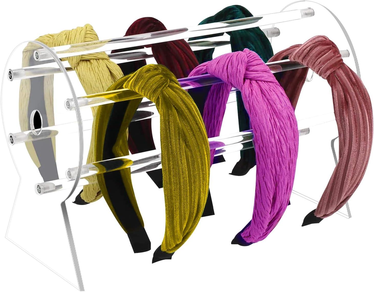 Headband Holder,Hairband Display Stand, Clear Jewelry Organizer for Girl Women Gifts, The Perfect Headband Display Organizer