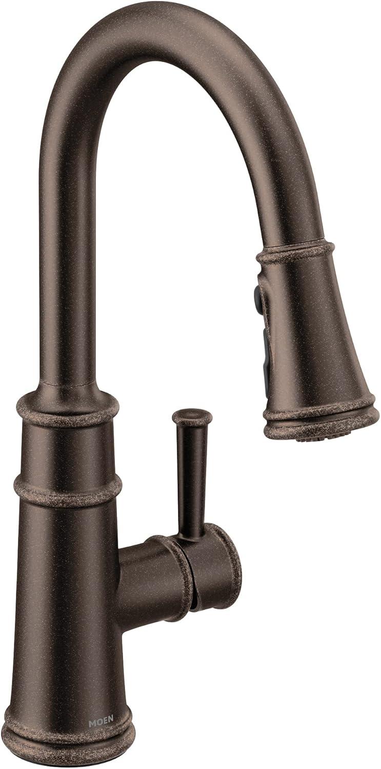 Bronze Traditional Pull-Down Spray Kitchen Faucet