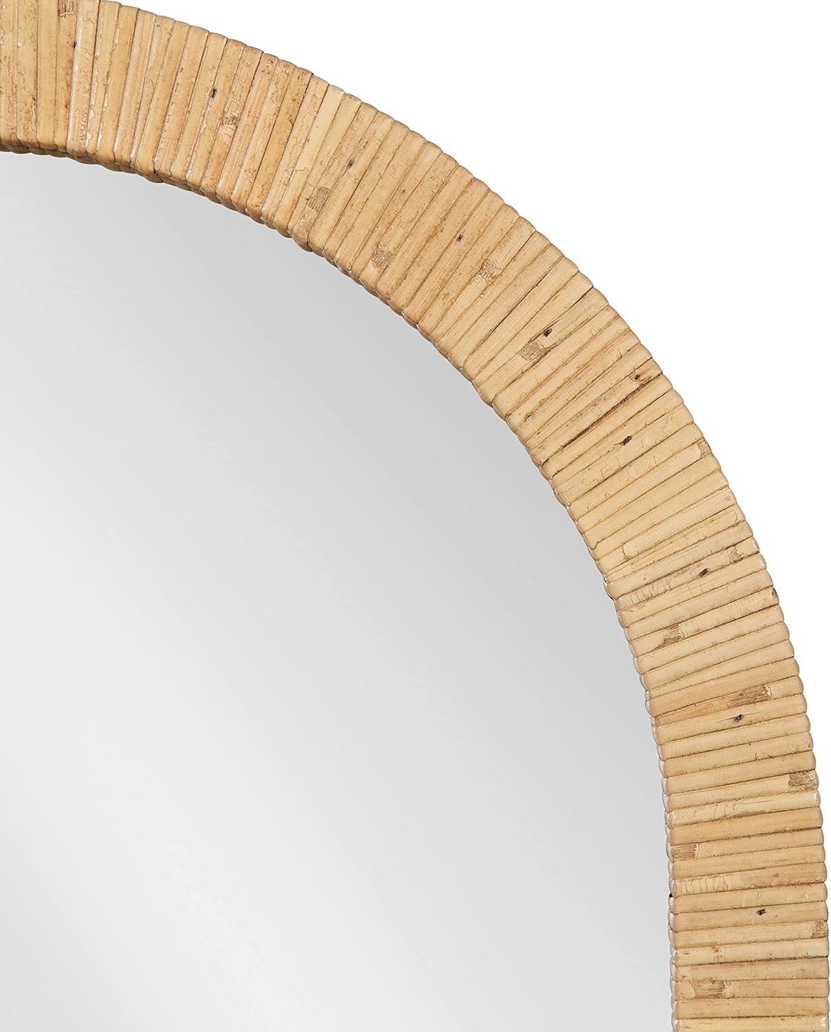 Kate and Laurel Rahfy Arch Framed Wall Mirror, 20x30, Natural