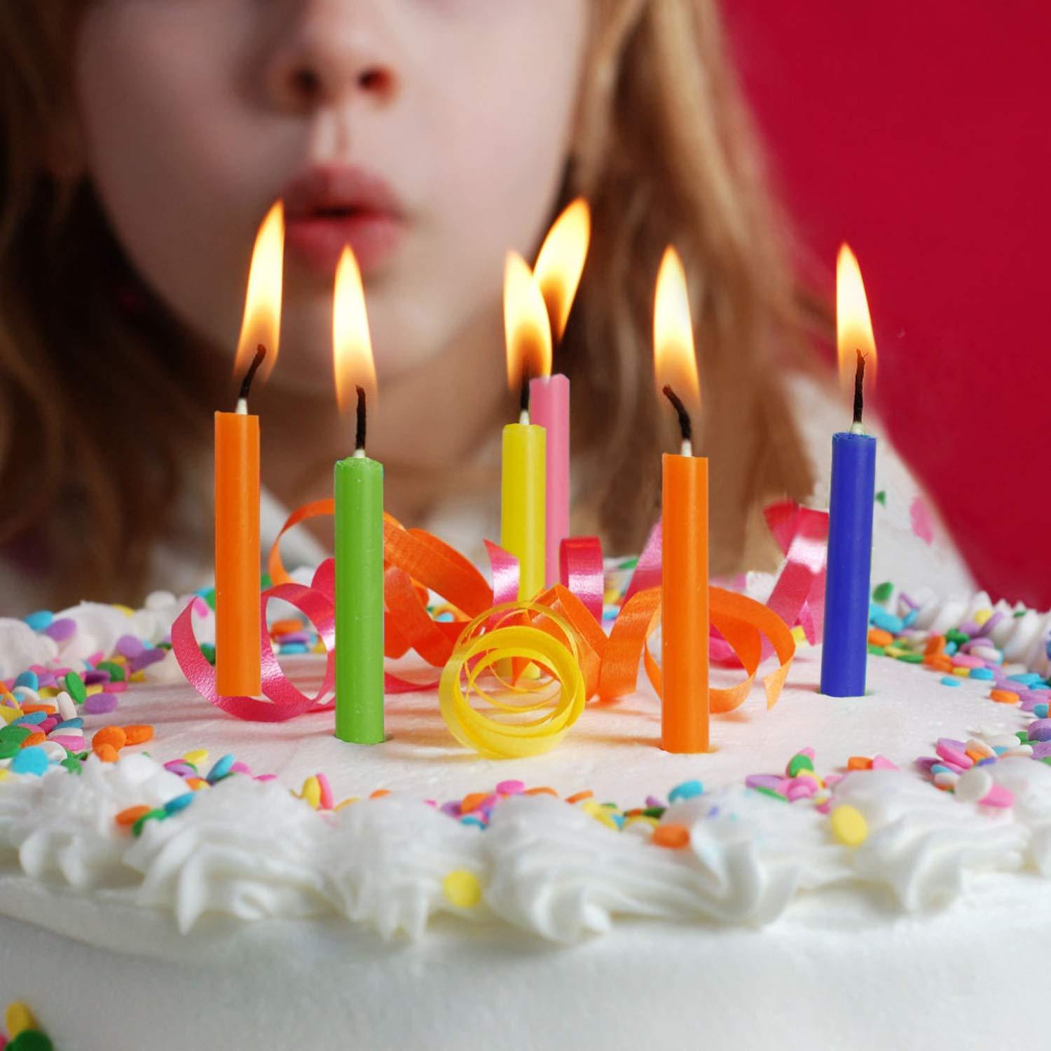 YIIA 100 pcs Unscented Assorted Colors Mini Taper Candle | 4" Tall x 1/2" Diameter | Great for Casting Chimes, Rituals, Spells, Wax Play & More