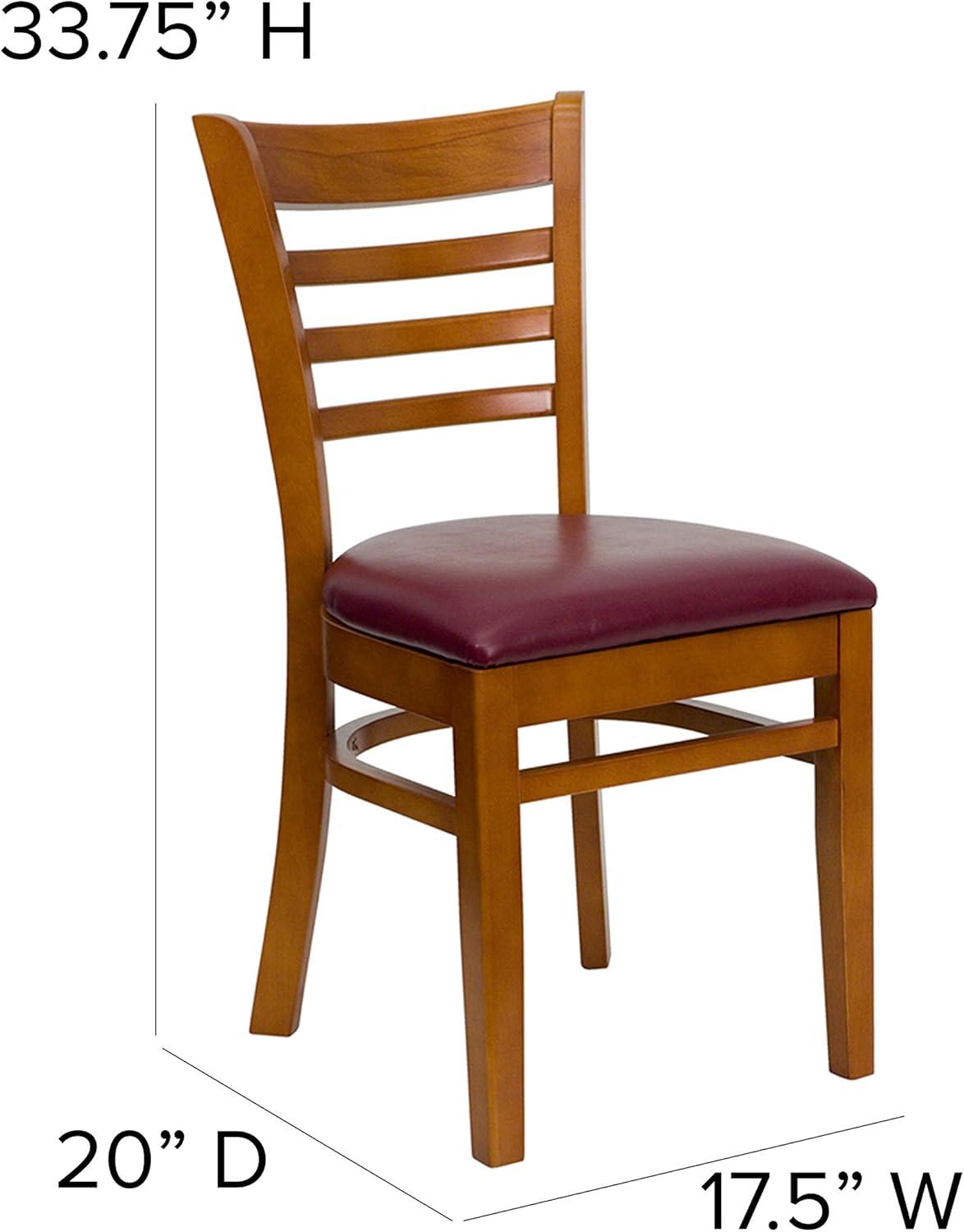 Red Barrel Studio® Ladder Back Wooden Restaurant Chair