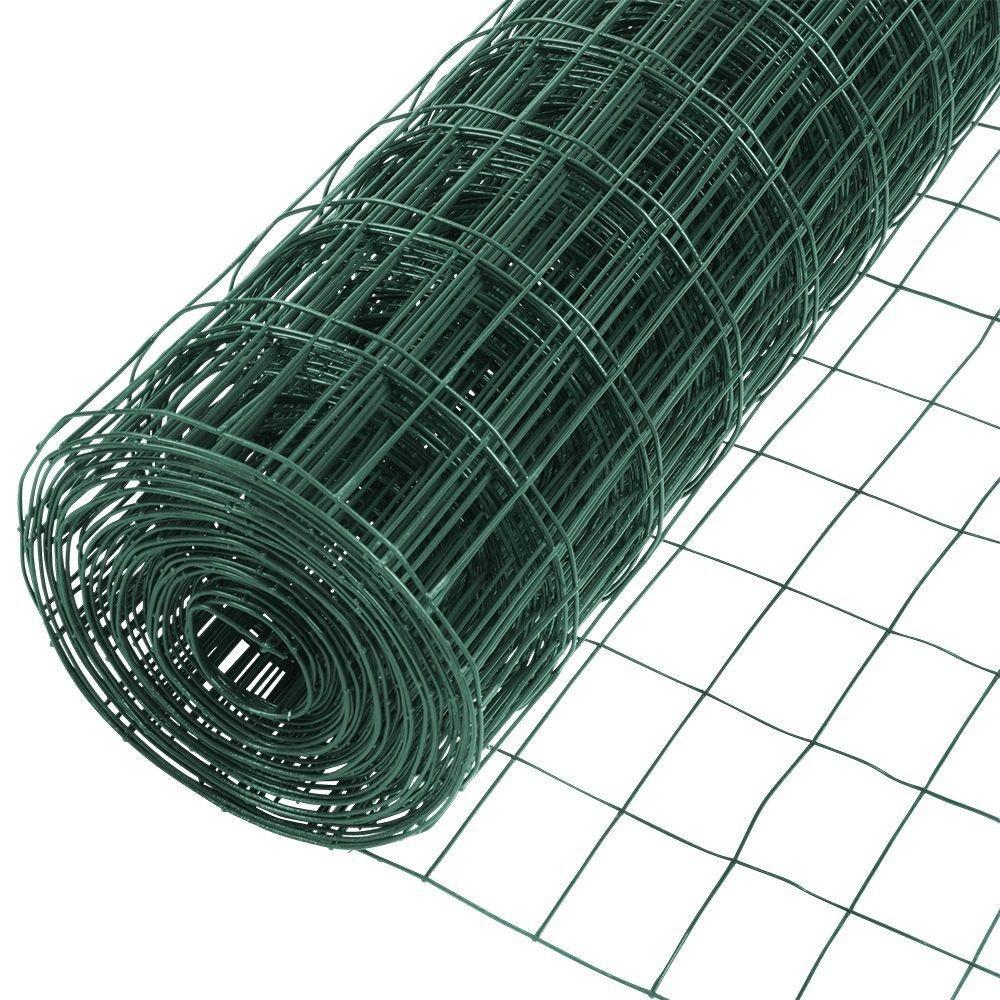 Fencer Wire Fencer Wire Vinyl Coated 16 Gauge Welded Fence Wire Roll, Mesh Size 2-Inch x 3-Inch