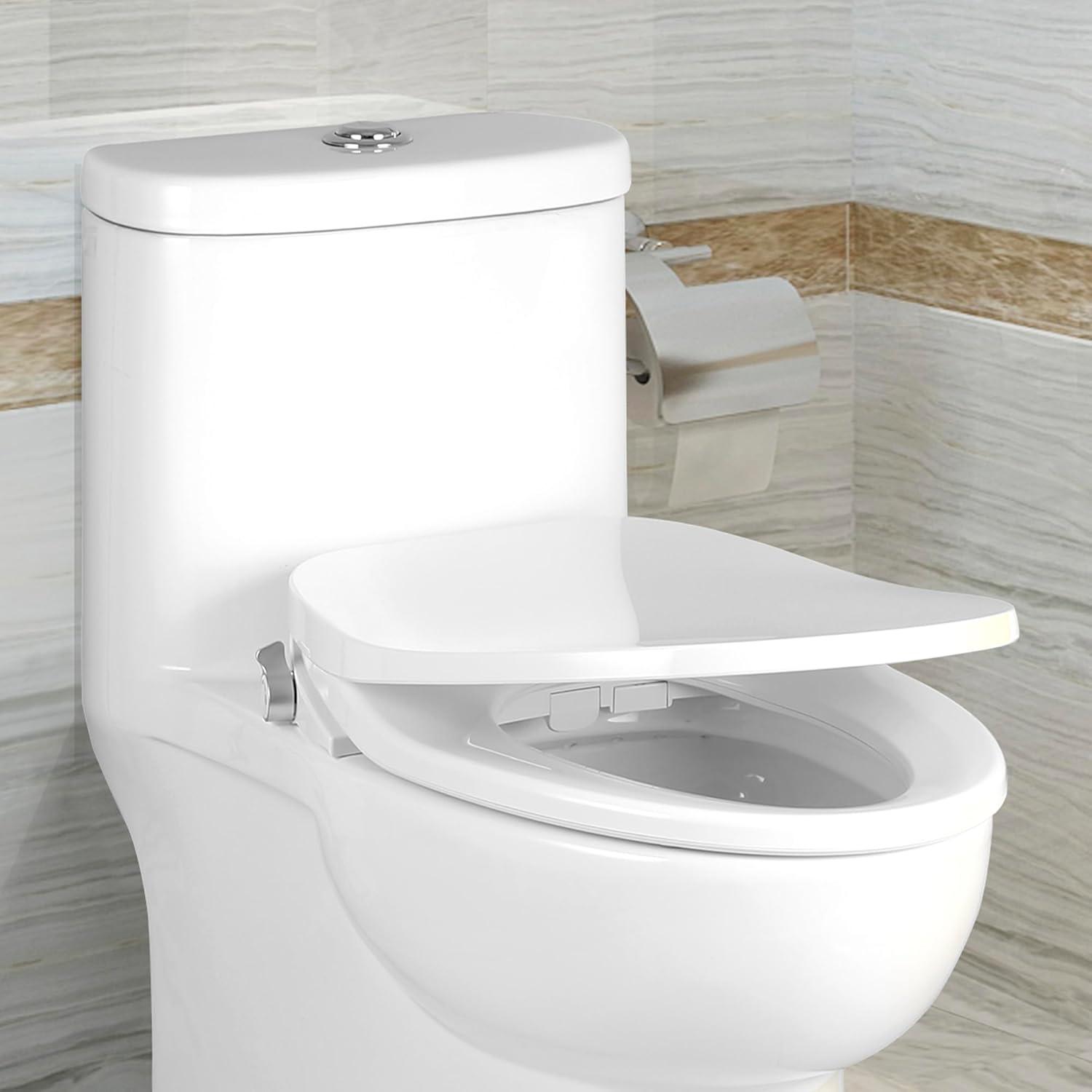 MyDepot Smart Bidet Toilet Seat with Heated Water,Adjustable Washing Settings,Warm Seat,Self-Cleaning