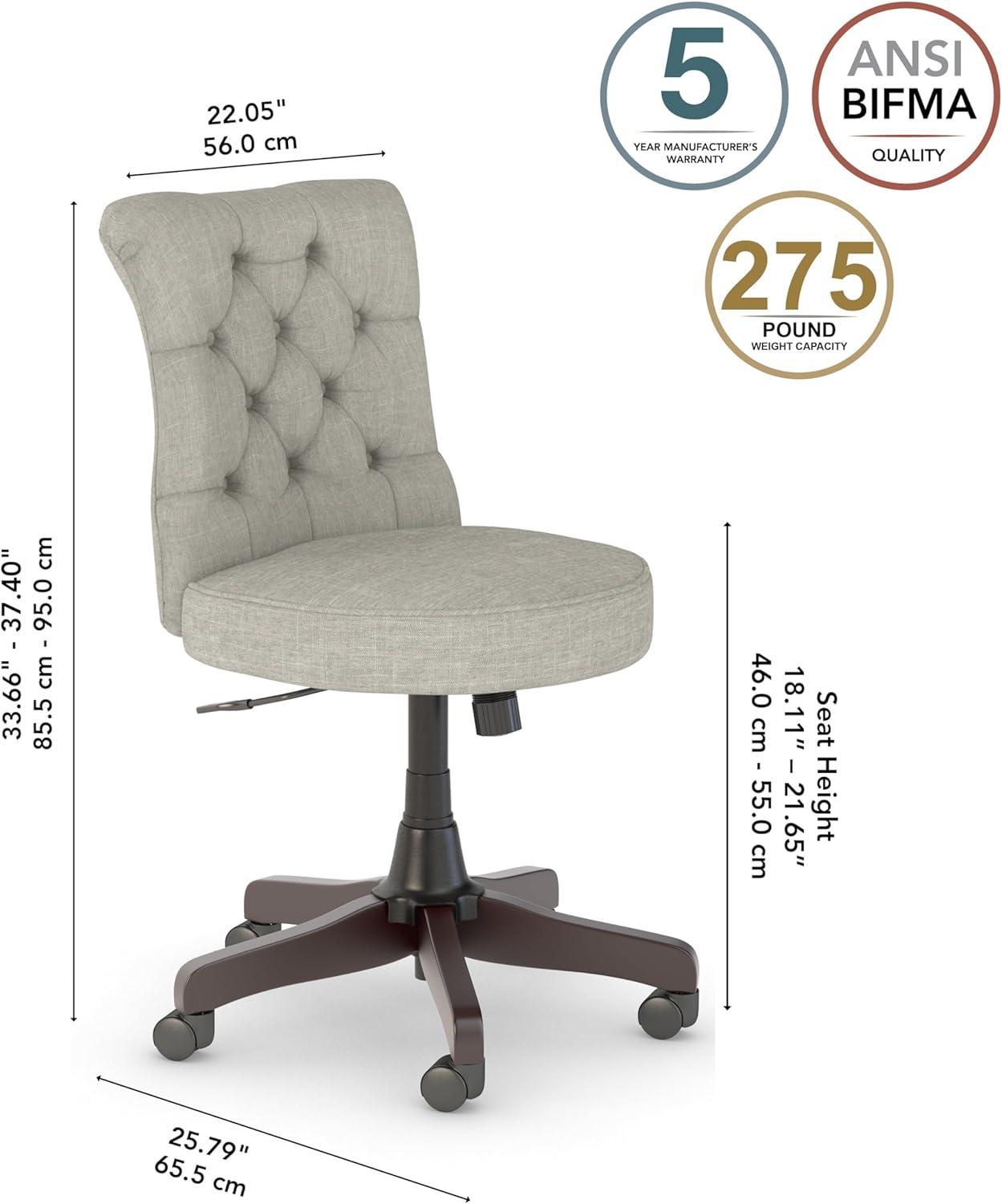 Bush Business Furniture Arden Lane Mid Back Tufted Office Chair