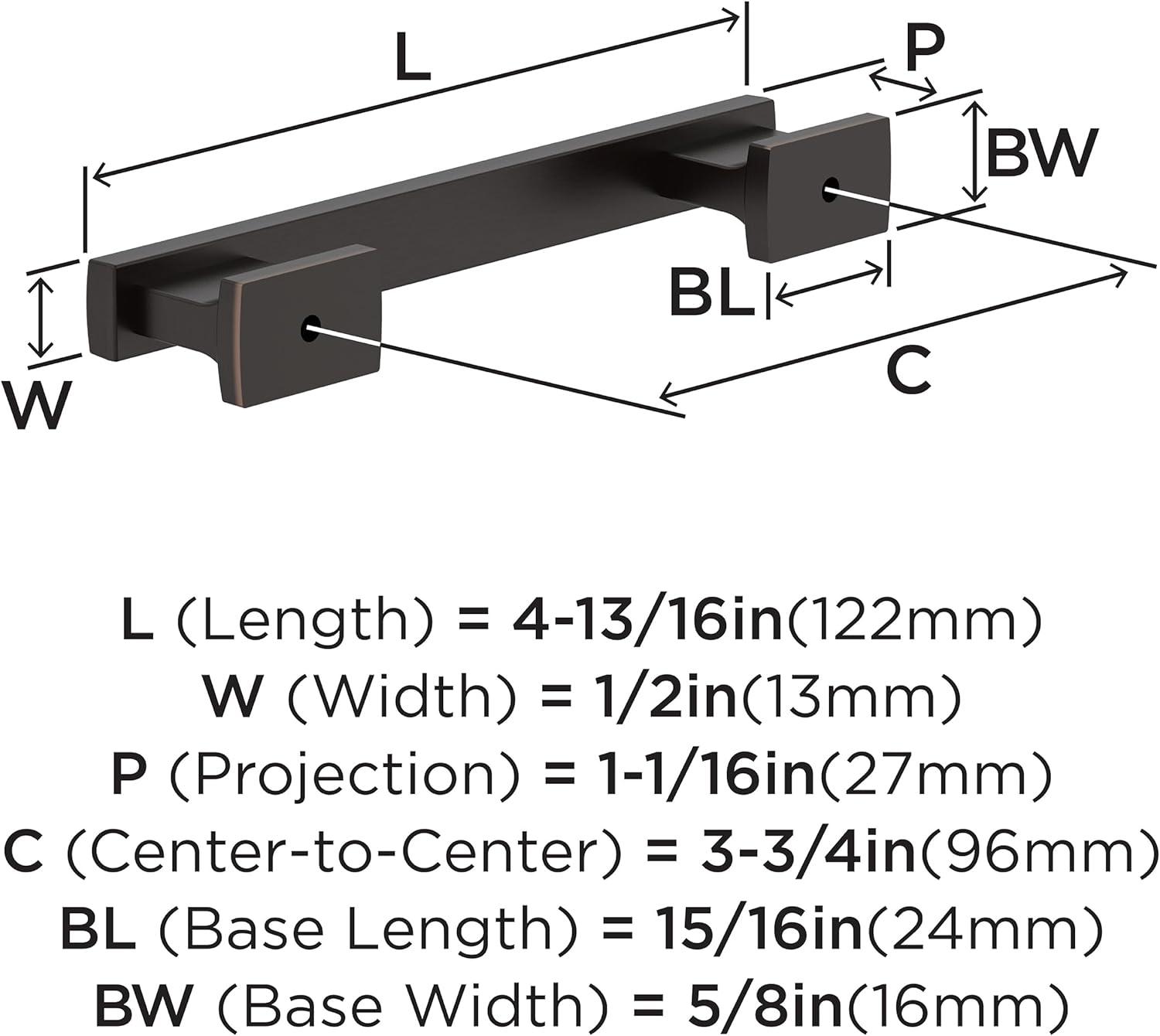 Bridgeport 3 3/4" Center Handle Pull Multipack