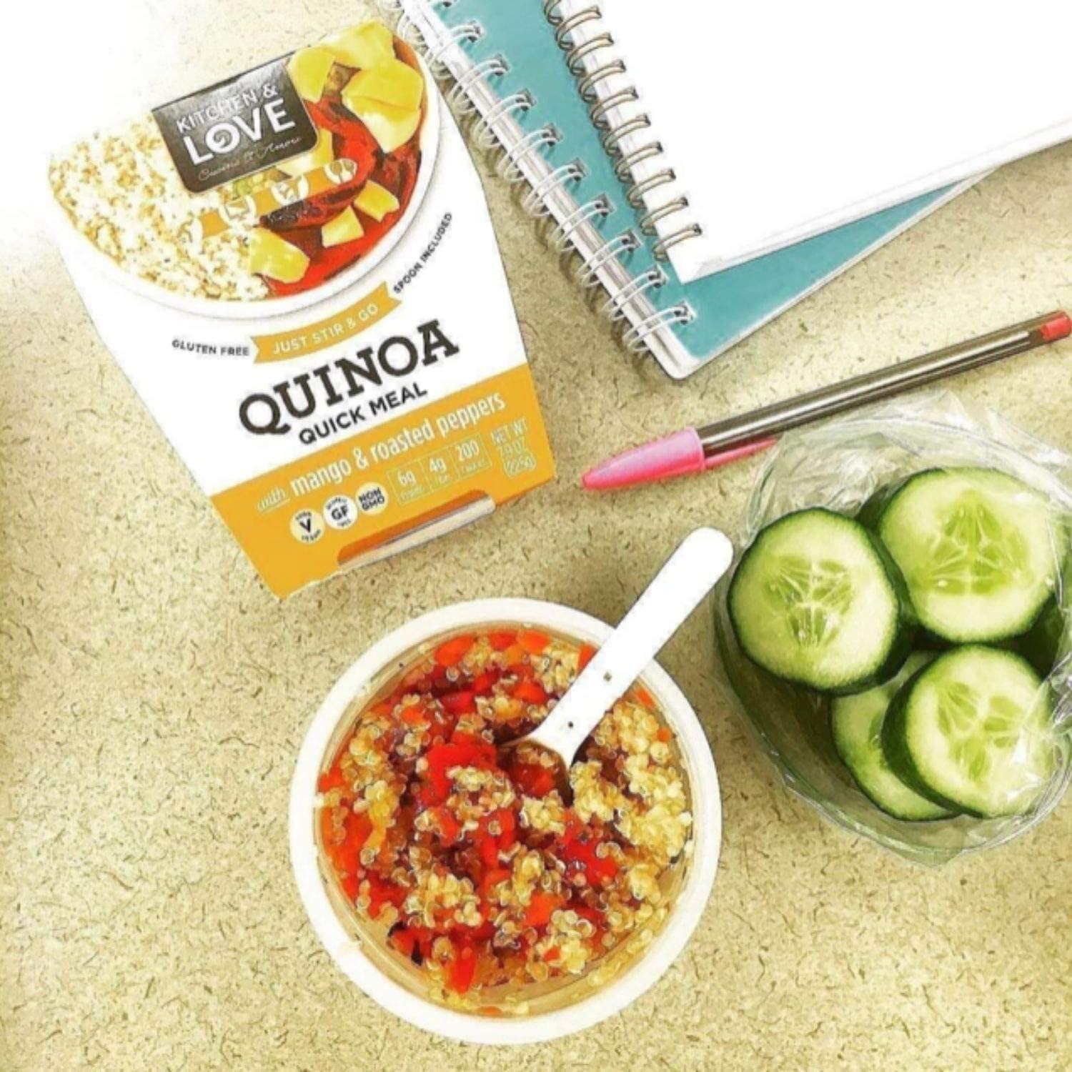 Cucina & Amore Kitchen and Love Quinoa With Mango and Roasted Pepper - Case of 6/7.9 oz