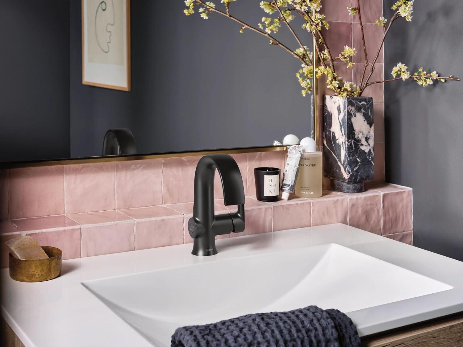 Doux Single Hole Bathroom Faucet with Drain Assembly