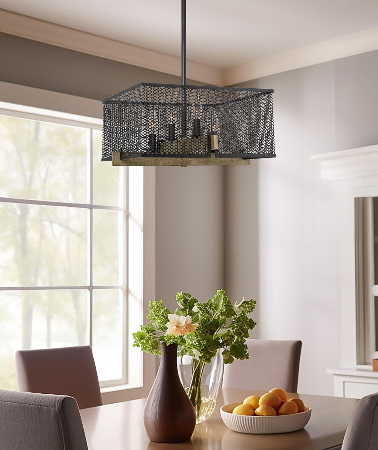 17 Stories Windmoor 4 - Light Dimmable Square / Rectangle Chandelier