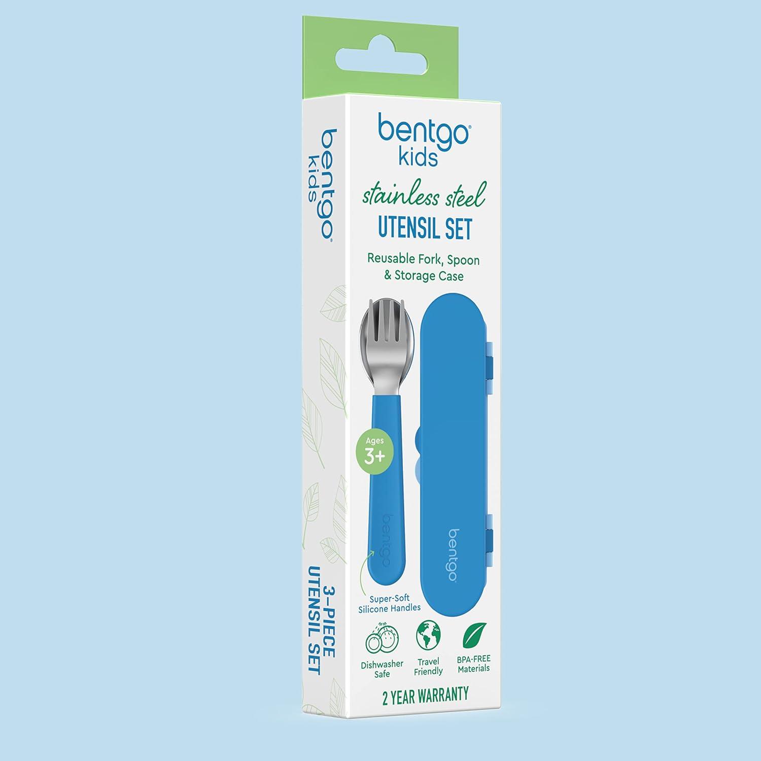 Bentgo Kids' Stainless Steel Utensil - Blue