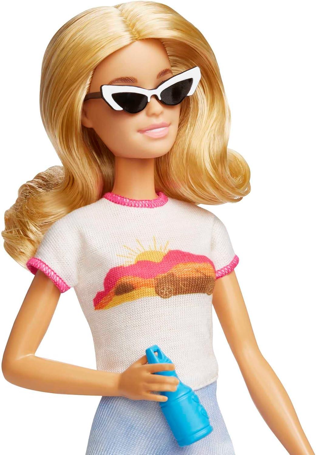 Barbie Doll and Accessories Travel Set with Puppy