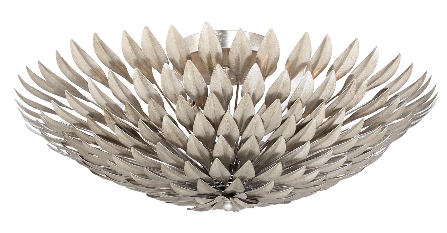 507-SA-Crystorama Lighting-Broche - Six Light Wall Sconce-Antique Silver Finish