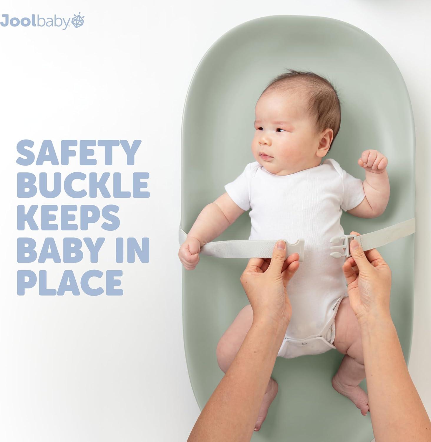 Jool Baby Waterproof Baby Changing Pad - Easy to Clean, Lightweight & Portable - Large Foam Cushion for Comfort (Sage)