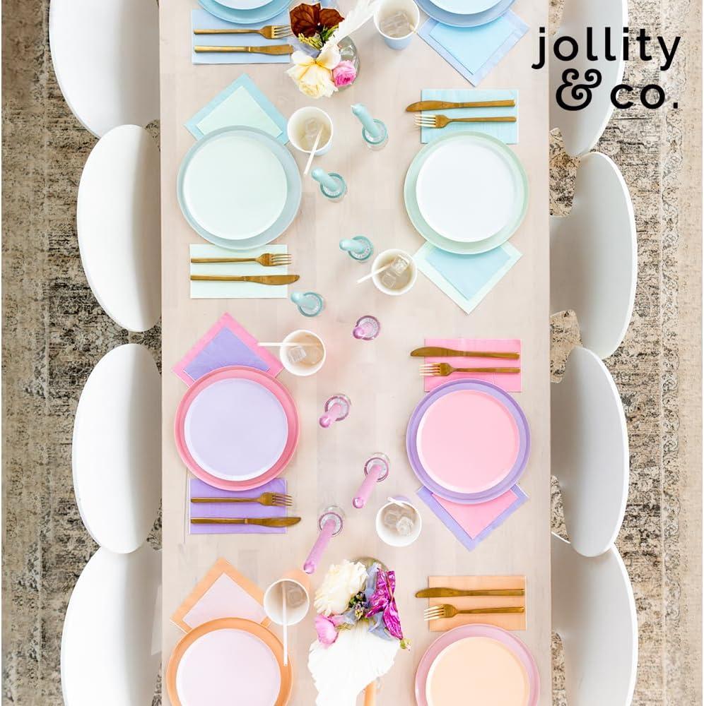 Apricot Orange 8" Paper Dessert Plates - Pack of 8