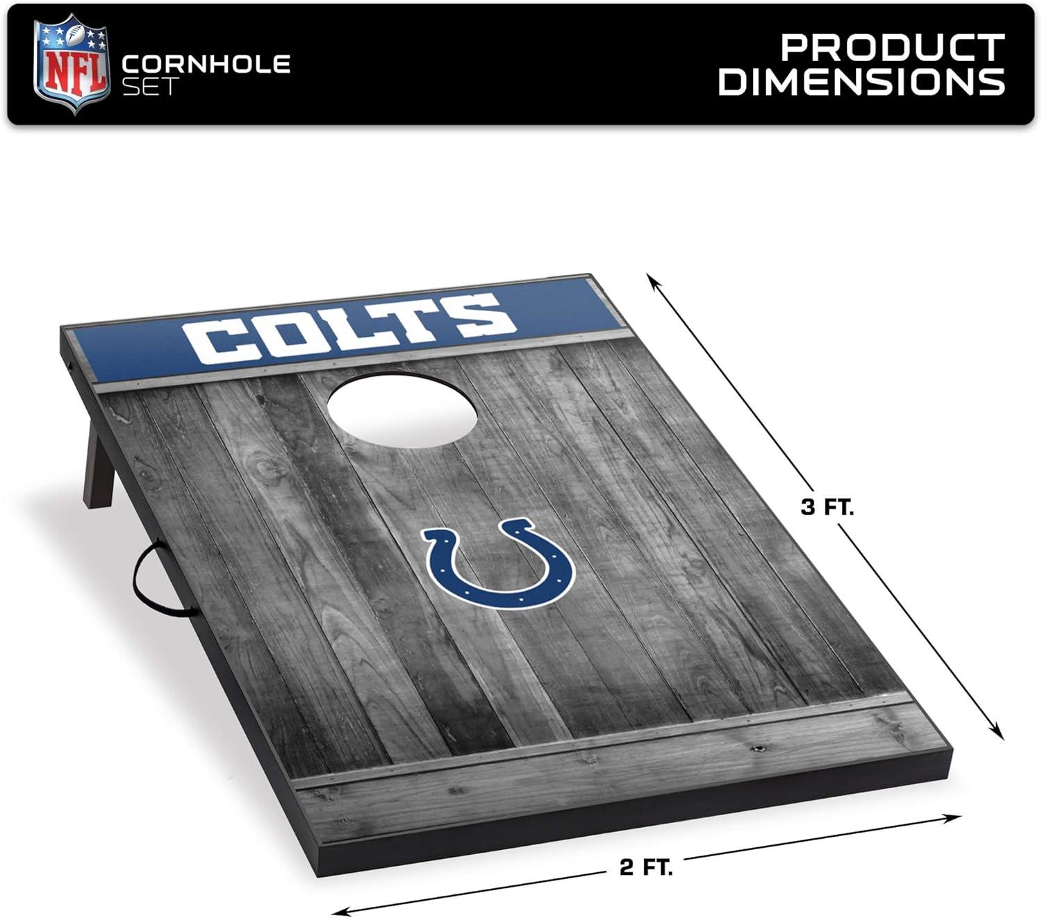 Indianapolis Colts Gray MDF Cornhole Set with Bean Bags