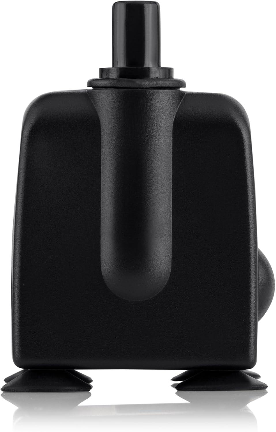 Compact Black Ceramic Submersible Pond Pump with 6 ft Cord