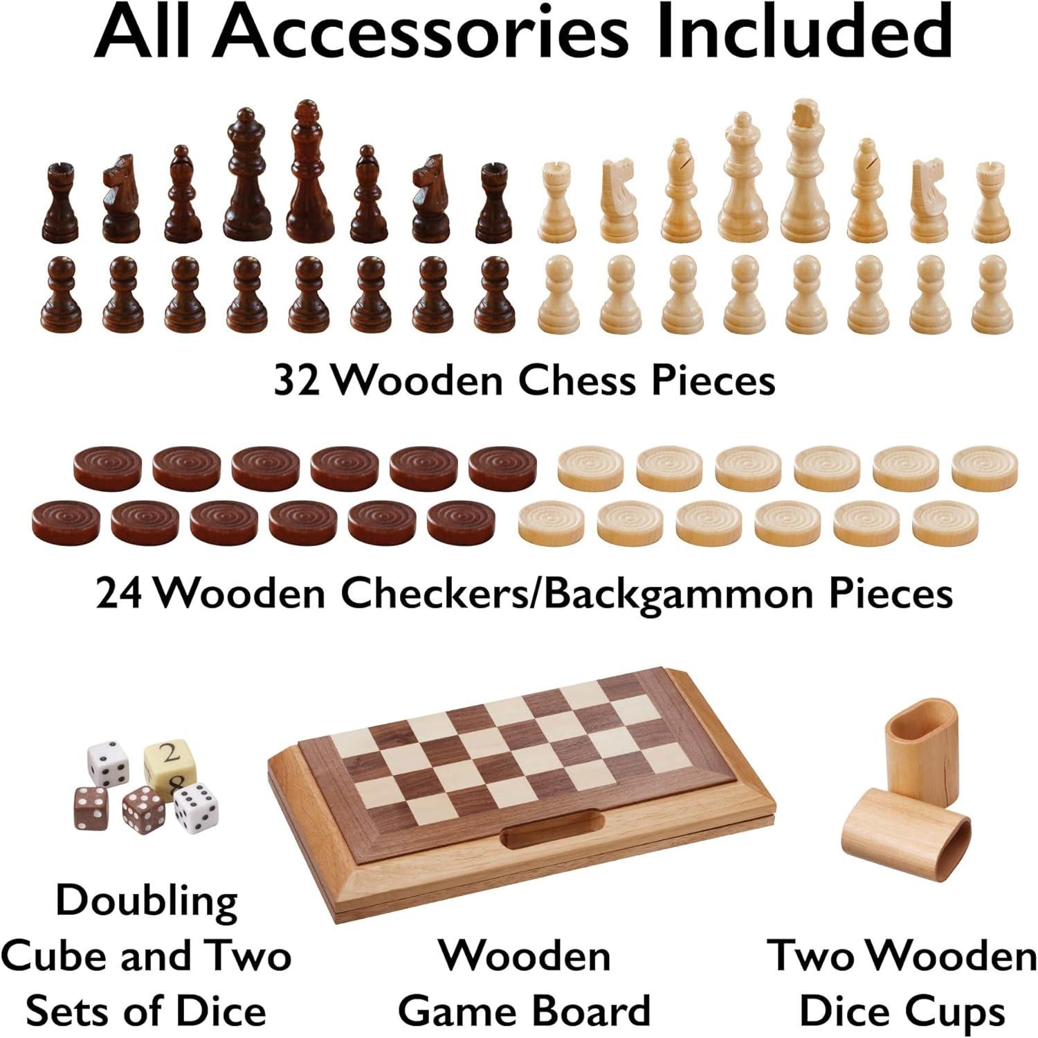 Phantoscope Classics Dutchman 3-In-1 Combo Folding Board Game Set