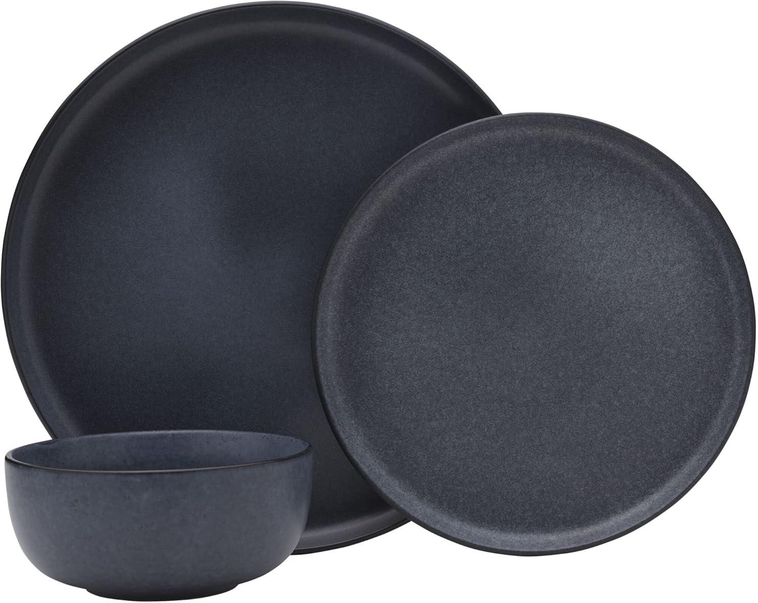 Mayer 12-Piece Stoneware Dinnerware Set, Service for 4