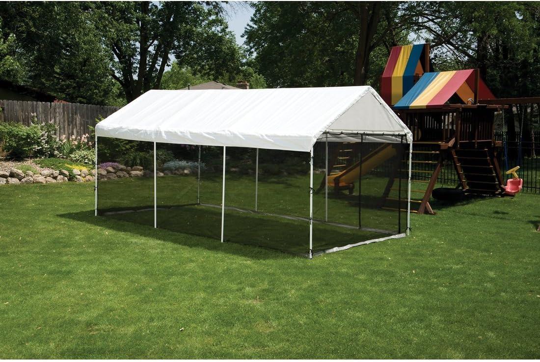 ShelterLogic MaxAP ShelterLogic Black Fabric Screen for Canopy