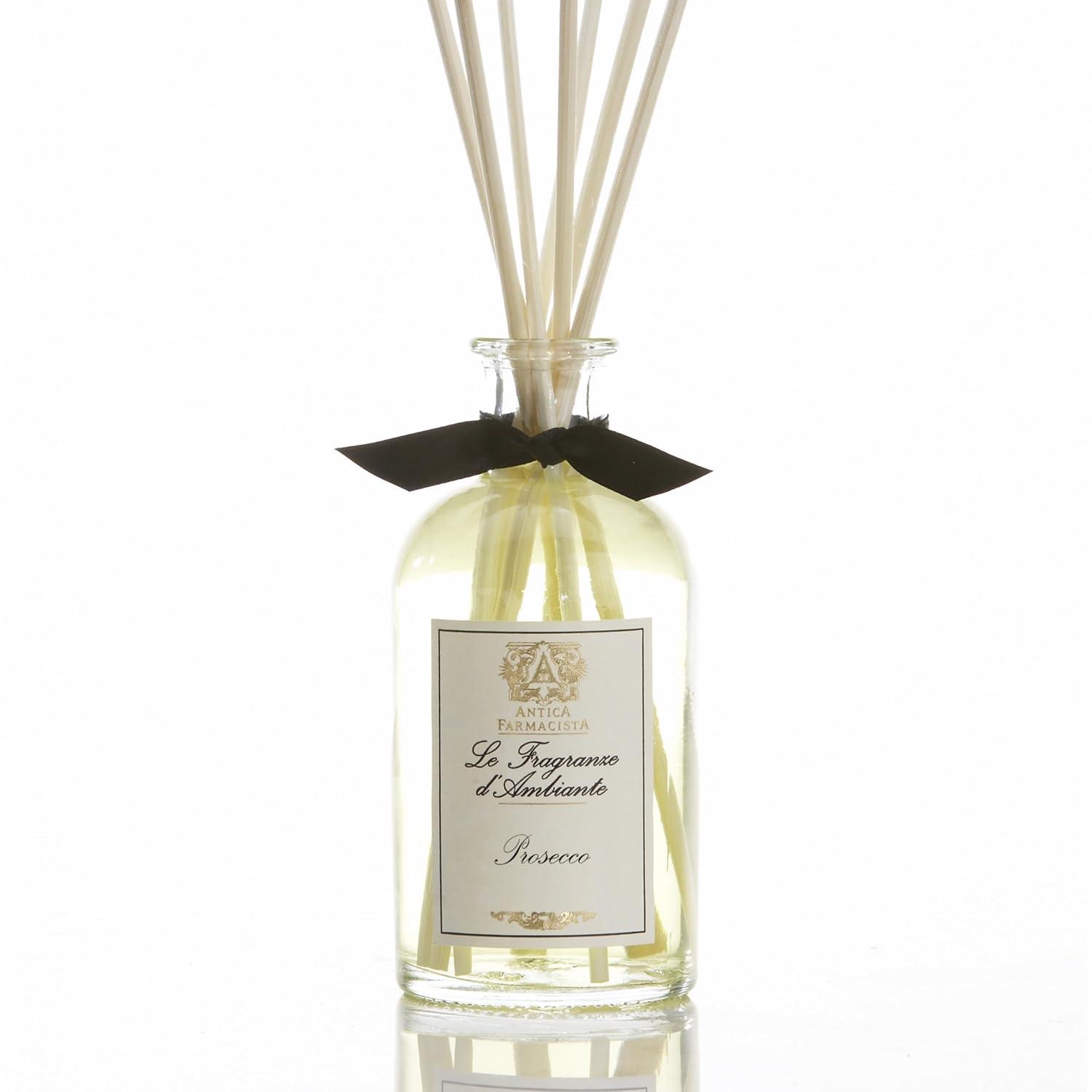 Antica Farmacista Prosecco Diffuser Home Ambiance 100ml with White Rattan Reeds