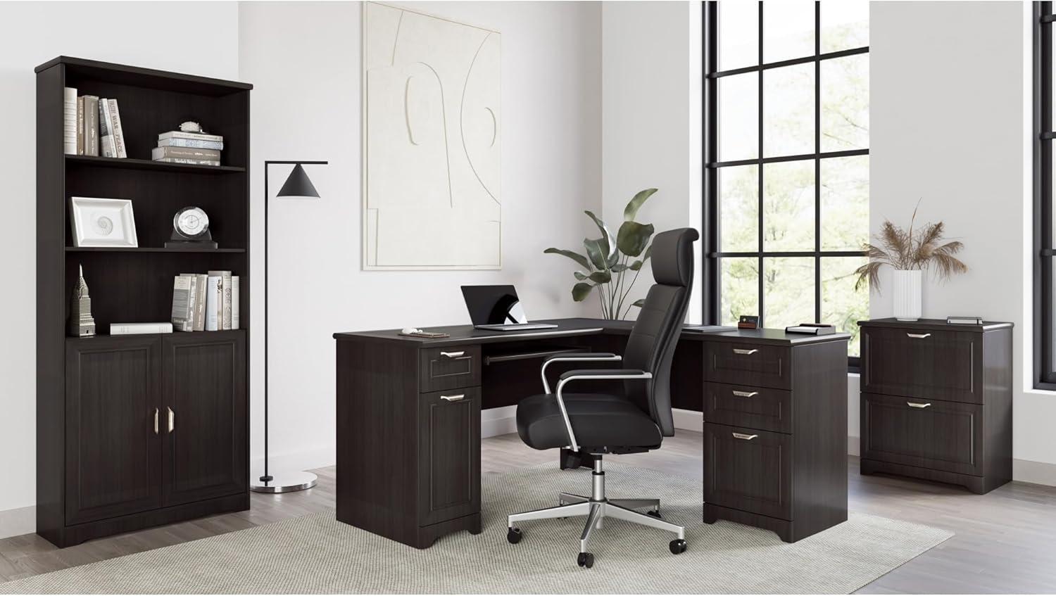 ® Modern Comfort Modee Vegan Leather High-Back Executive Office Chair, Black/Chrome, BIFMA Compliant