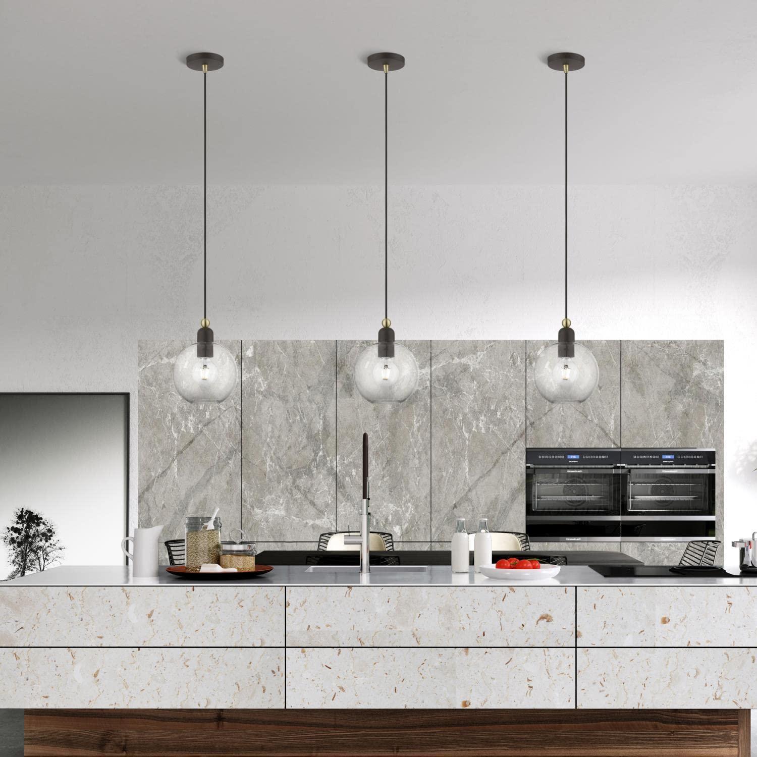 Livex Lighting Downtown 1 - Light Pendant in  Bronze/Antique Brass