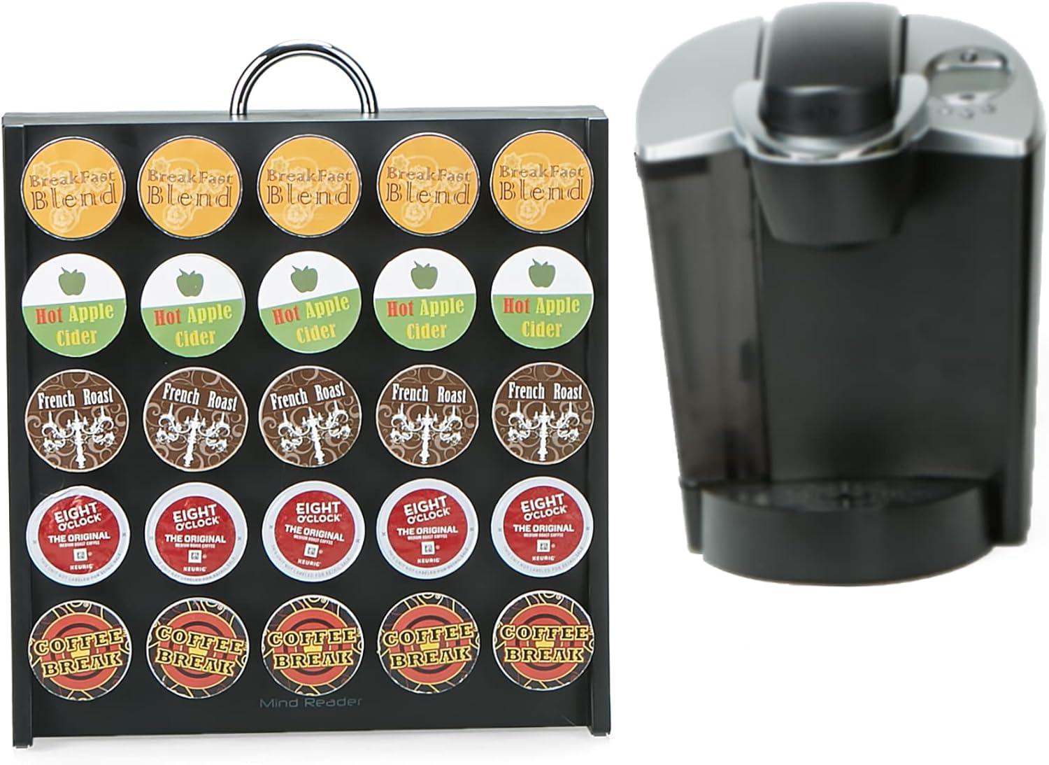 Black Plastic Single-Serve Coffee Pod Storage Organizer