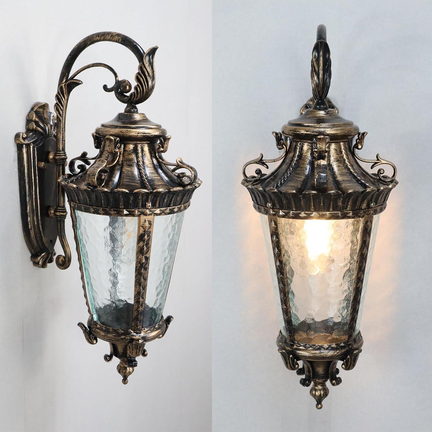 Outdoor Wall Sconce Waterproof Bronze Exterior Wall Light Fixtures