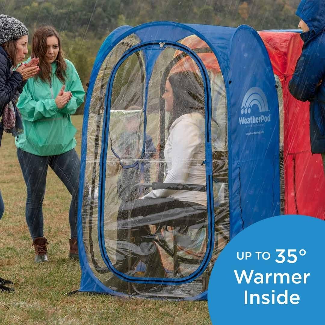 Hunter Green Two-Person Four Season Polyester Pop-Up Tent